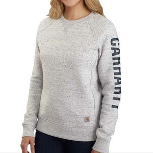 Carhartt Relaxed Fit Midweight Crewneck Block Logo Sleeve Graphic Sweatshirt